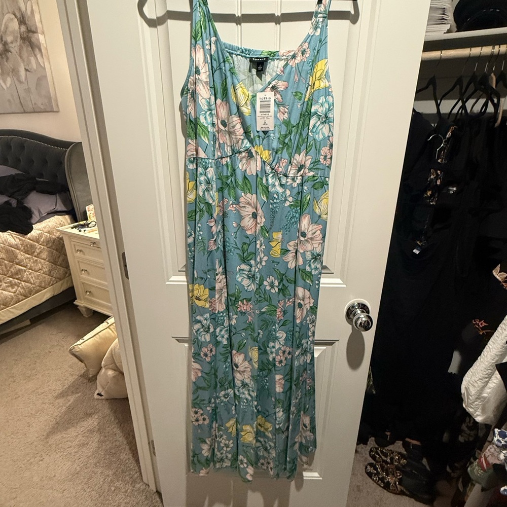 Torrid Blue Floral Dress